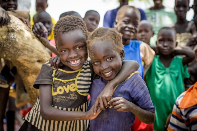 Children in South Sudan near a World Vision project. PHOTO: Jon Warren / World Vision